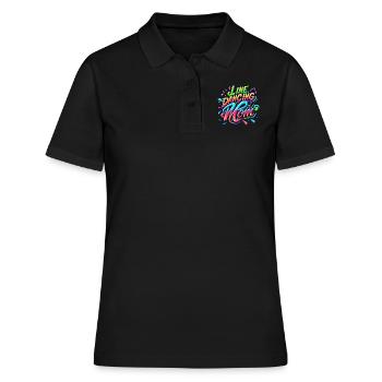 Mama tanzt Danse en ligne Maman - Polo Femme - noir - Devant - Ailine (174cm)