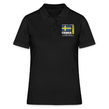 Stockholm - Polo Femme - noir - Devant - Ailine (174cm)