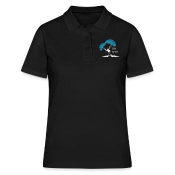 Paragliding - Frauen Polo Shirt - Schwarz - Vorne - Ailine (174cm)