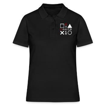 Gamer - Women's Polo Shirt - black - Front - Ailine (174cm)