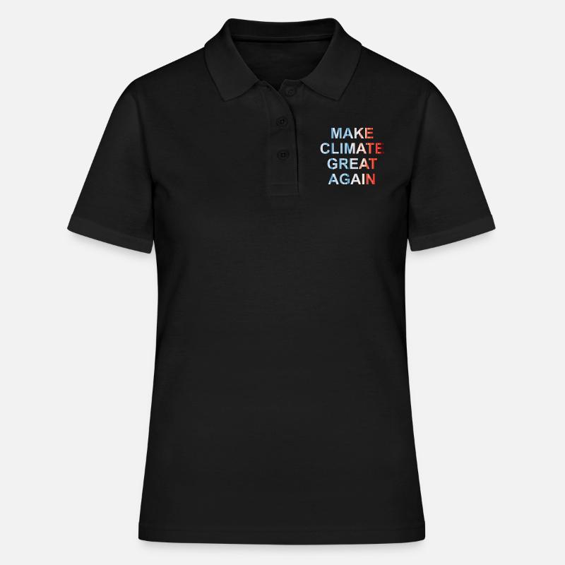 Make climate great again - Polo Femme - noir