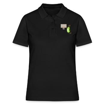 Dunking Avocado - Frauen Polo Shirt - Schwarz - Vorne - Ailine (174cm)
