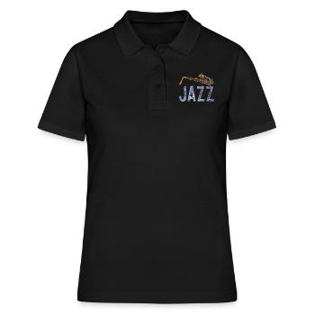Jazz - Frauen Polo Shirt - Schwarz - Vorne - Ailine (174cm)