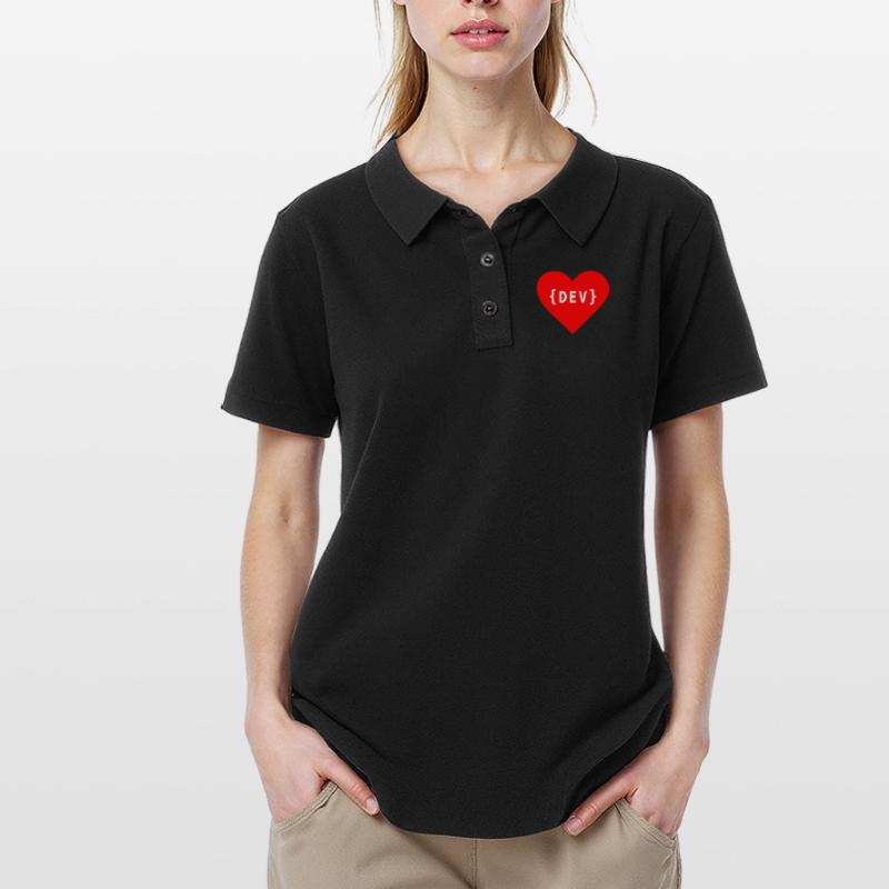 Software Developer, Liebe Code DEV Entwickler Tag Frauen Polo Shirt