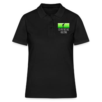 Plutôt jouer au golf - Polo Femme - noir - Devant - Ailine (174cm)