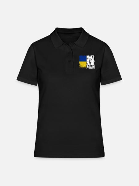 Make russia small again - Women's Polo Shirt - black