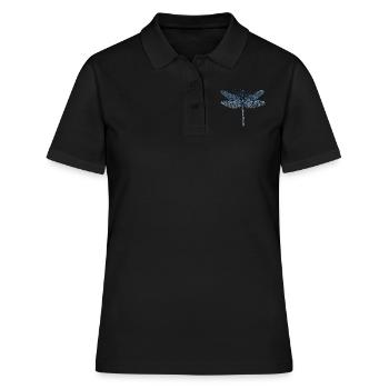Dragonfly butterfly - Women's Polo Shirt - black - Front - Ailine (174cm)