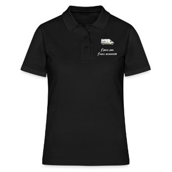 I can not help - Women's Polo Shirt - black - Front - Ailine (174cm)