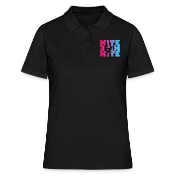 Kite - Frauen Polo Shirt - Schwarz - Vorne - Ailine (174cm)