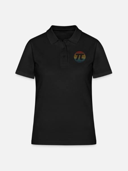 Pi jour parce que nous aimons pi - Polo Femme - noir