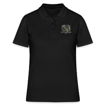 calibre no 6 Airsoft softair tees nice geschenkide - Polo Femme - noir - Devant - Ailine (174cm)