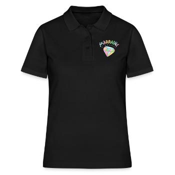 Marraine de Diamant - Polo Femme - noir - Devant - Ailine (174cm)