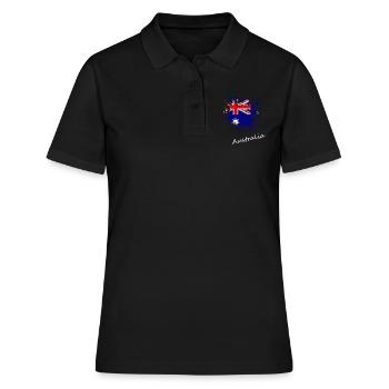Australien - Frauen Polo Shirt - Schwarz - Vorne - Ailine (174cm)