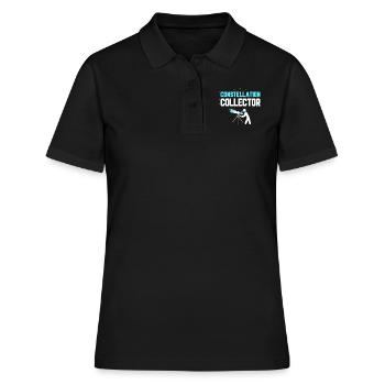 Constellation Collector Stargazer Telescope Astron - Frauen Polo Shirt - Schwarz - Vorne - Ailine (174cm)