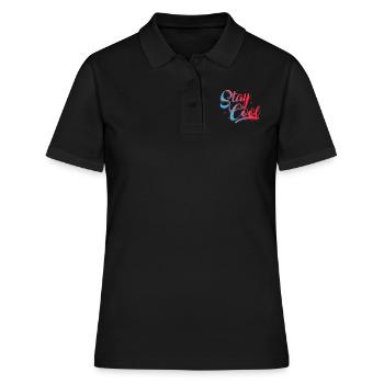 reste detendu - Polo Femme - noir - Devant - Ailine (174cm)