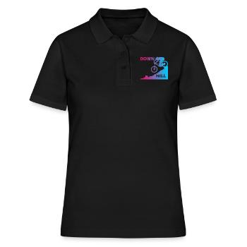 Downhill - Frauen Polo Shirt - Schwarz - Vorne - Ailine (174cm)