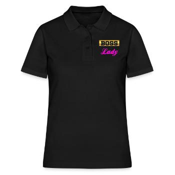Patron Lady Woman Design - Polo Femme - noir - Devant - Ailine (174cm)