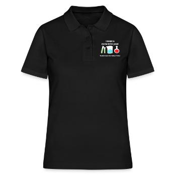 SCIENCE chemistry moment of science geschenk - Polo Femme - noir - Devant - Ailine (174cm)