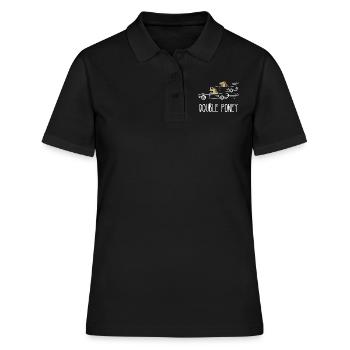 double poney - Polo Femme - noir - Devant - Ailine (174cm)