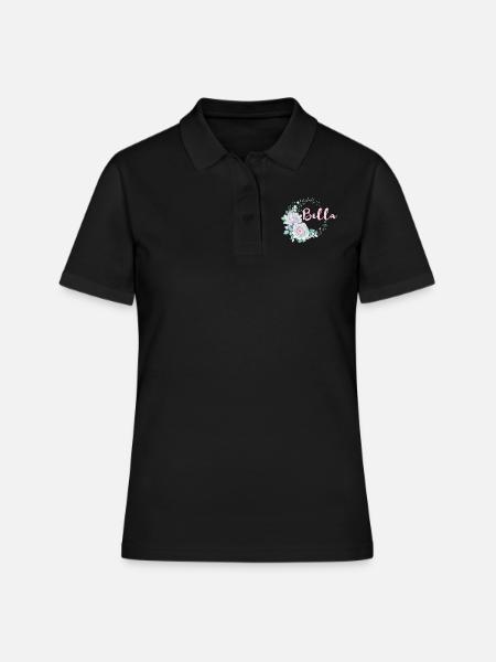 Für Bella - Frauen Polo Shirt - Schwarz