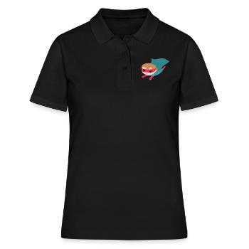 Superheld Mädchen - Frauen Polo Shirt - Schwarz - Vorne - Ailine (174cm)