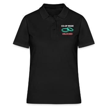 Marriage Marriage Wife Husband Multiplayer Co-op - Women's Polo Shirt - black - Front - Ailine (174cm)