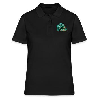 Dioptas Minéral Cuivre Émeraude Silicate Cristal - Polo Femme - noir - Devant - Ailine (174cm)