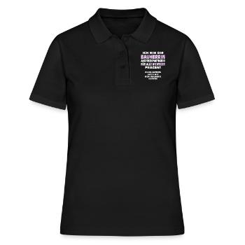 Bauherrin Hausbau - Frauen Polo Shirt - Schwarz - Vorne - Ailine (174cm)