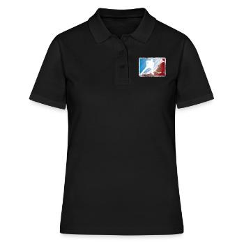 Eishockey - Frauen Polo Shirt - Schwarz - Vorne - Ailine (174cm)