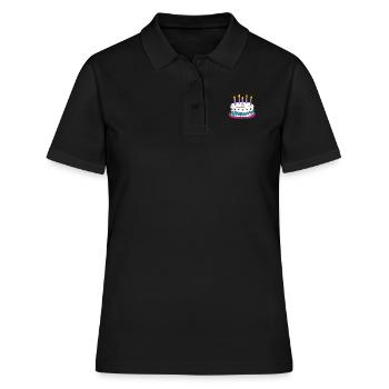 Torte - Frauen Polo Shirt - Schwarz - Vorne - Ailine (174cm)