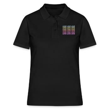 Amour Amour Amour - Polo Femme - noir - Devant - Ailine (174cm)