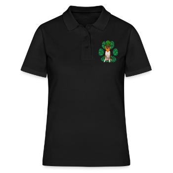Leprechaun Jouet Fox Terrier St Patricks Day Shamroc - Polo Femme - noir - Devant - Ailine (174cm)
