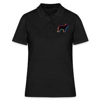 CMYK French Bulldog - Women's Polo Shirt - black - Front - Ailine (174cm)