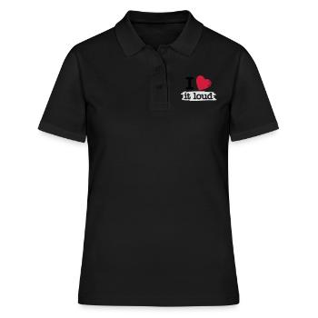 i love it loud - Polo Femme - noir - Devant - Ailine (174cm)