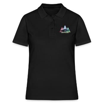 Escalade Nature Montagnes Alpiniste Dicton Cadeau - Polo Femme - noir - Devant - Ailine (174cm)