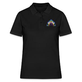 Nur gute Laune - Frauen Polo Shirt - Schwarz - Vorne - Ailine (174cm)