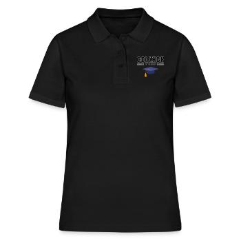 Université - Polo Femme - noir - Devant - Ailine (174cm)