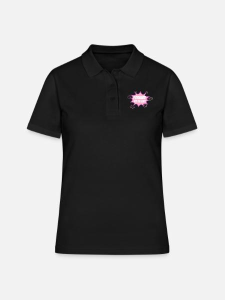 En avant avec la chèvre - Polo Femme - noir