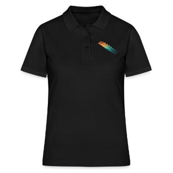 Cassette vintage - Polo Femme - noir - Devant - Ailine (174cm)