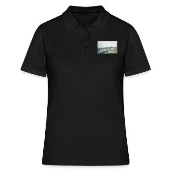 Prime Tower Zürich - Frauen Polo Shirt - Schwarz - Vorne - Ailine (174cm)