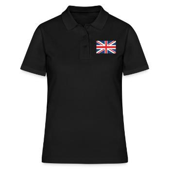 Union jack - Frauen Polo Shirt - Schwarz - Vorne - Ailine (174cm)