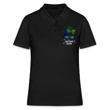 Weihnachtsinsel - Frauen Polo Shirt - Schwarz - Vorne - Ailine (174cm)