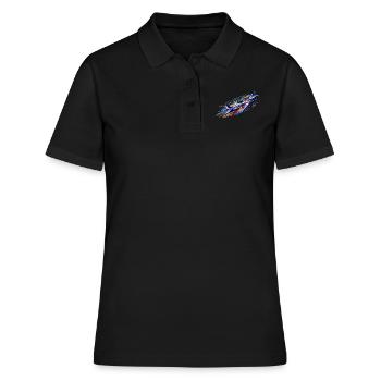 Avion de voltige - Polo Femme - noir - Devant - Ailine (174cm)