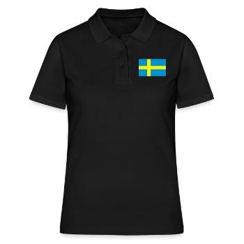 National flag of Sweden - Women's Polo Shirt - black - Front - Ailine (174cm)