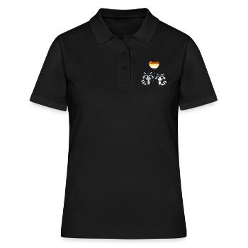 Waschbär-Paar Gay Bear Pride - Frauen Polo Shirt - Schwarz - Vorne - Ailine (174cm)