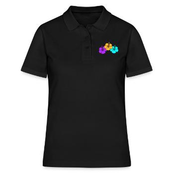 hibiscus - Women's Polo Shirt - black - Front - Ailine (174cm)