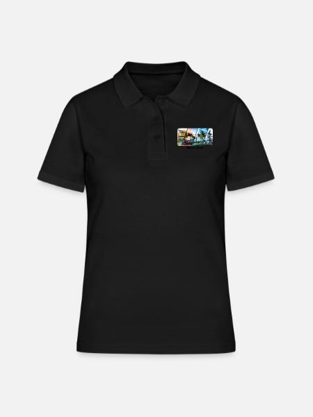 Miami Beach - Polo Femme - noir