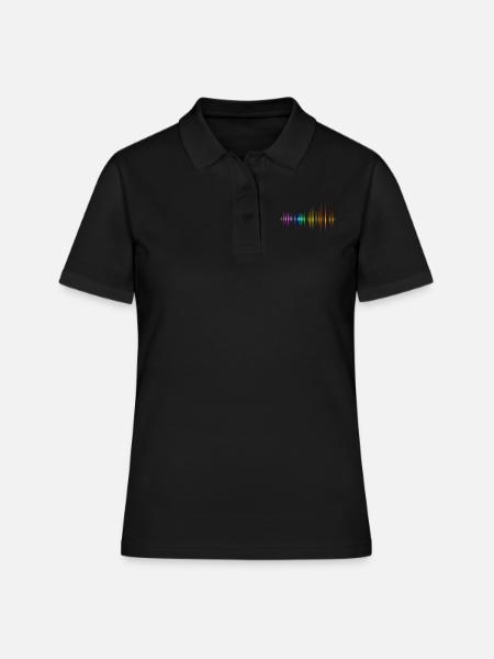 Vague Saund - Polo Femme - noir