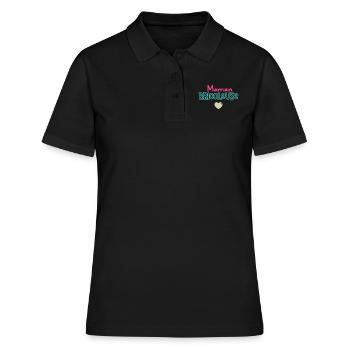 Maman Bricoleuse - Polo Femme - noir - Devant - Ailine (174cm)