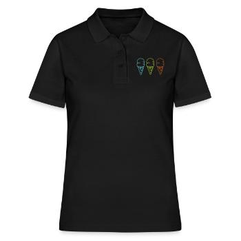 Glace Glace 3 - Polo Femme - noir - Devant - Ailine (174cm)